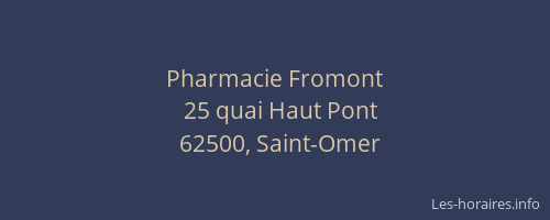 Pharmacie Fromont