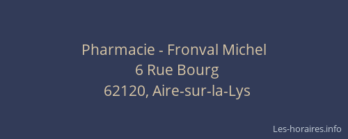 Pharmacie - Fronval Michel