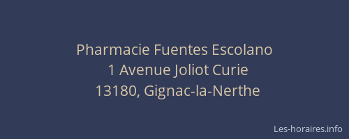 Pharmacie Fuentes Escolano