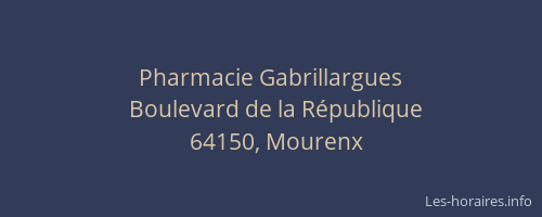 Pharmacie Gabrillargues
