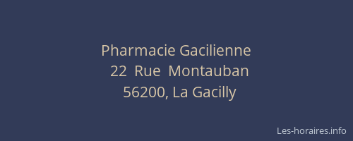 Pharmacie Gacilienne