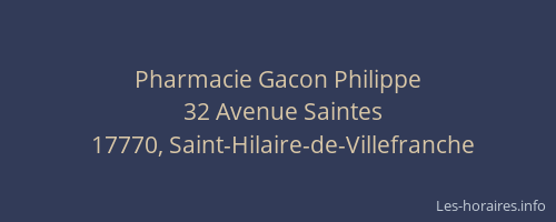 Pharmacie Gacon Philippe