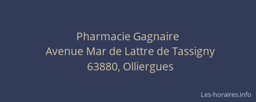 Pharmacie Gagnaire
