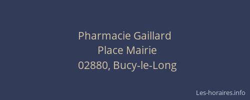 Pharmacie Gaillard