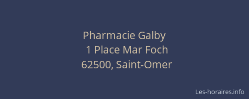 Pharmacie Galby