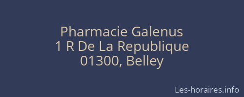 Pharmacie Galenus