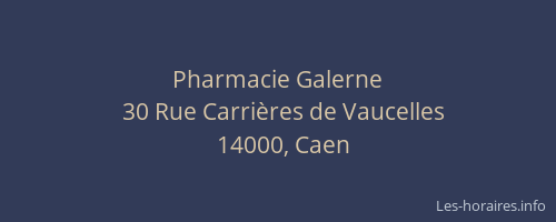 Pharmacie Galerne