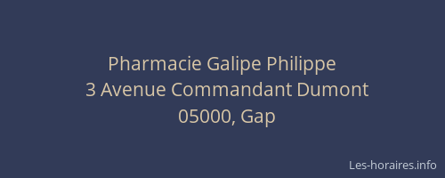 Pharmacie Galipe Philippe