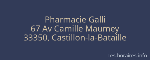 Pharmacie Galli