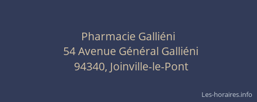 Pharmacie Galliéni
