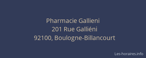 Pharmacie Gallieni