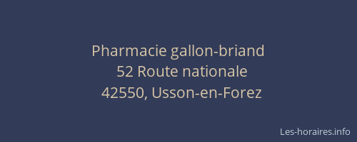 Pharmacie gallon-briand