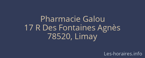 Pharmacie Galou