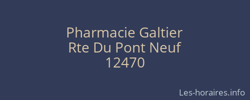 Pharmacie Galtier