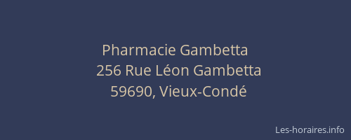 Pharmacie Gambetta