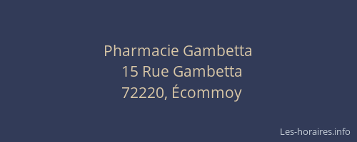 Pharmacie Gambetta