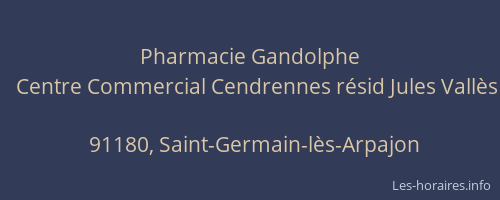 Pharmacie Gandolphe