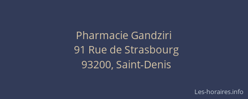 Pharmacie Gandziri