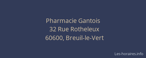 Pharmacie Gantois