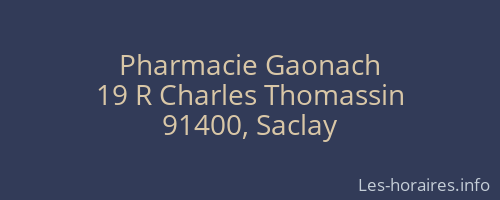 Pharmacie Gaonach