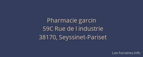 Pharmacie garcin