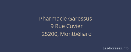 Pharmacie Garessus