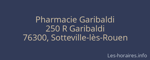 Pharmacie Garibaldi