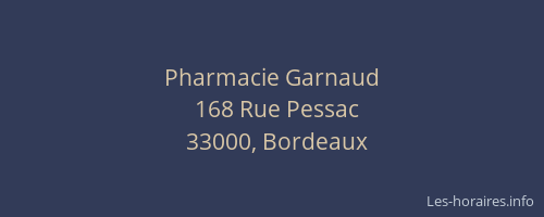 Pharmacie Garnaud