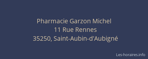 Pharmacie Garzon Michel