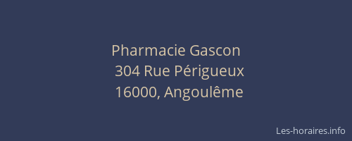 Pharmacie Gascon