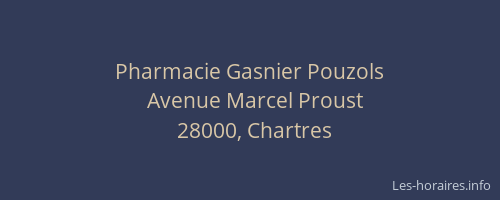 Pharmacie Gasnier Pouzols