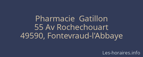 Pharmacie  Gatillon