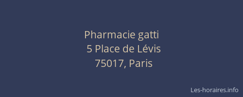 Pharmacie gatti