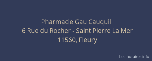 Pharmacie Gau Cauquil