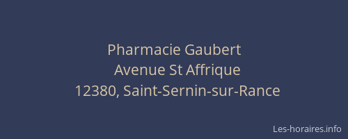 Pharmacie Gaubert