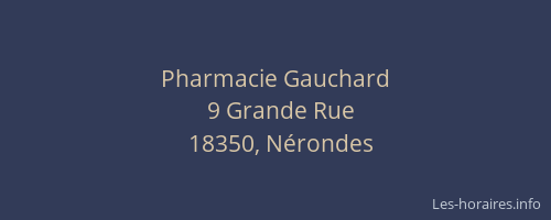 Pharmacie Gauchard
