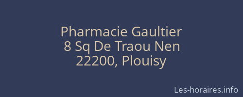 Pharmacie Gaultier