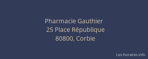 Pharmacie Gauthier