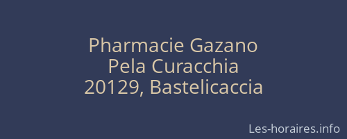 Pharmacie Gazano