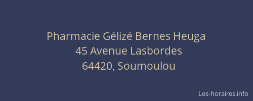 Pharmacie Gélizé Bernes Heuga