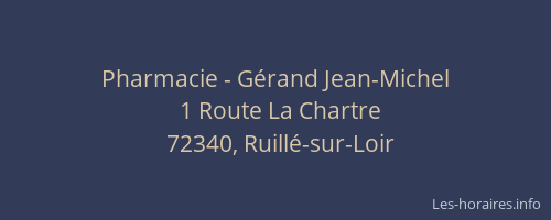 Pharmacie - G&eacute;rand Jean-Michel