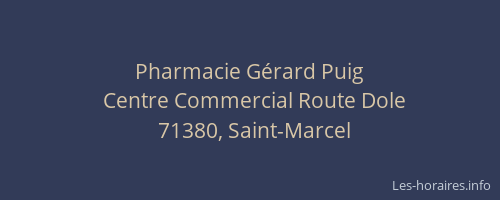 Pharmacie Gérard Puig