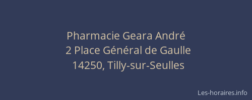 Pharmacie Geara Andr&eacute;