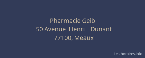 Pharmacie Geib