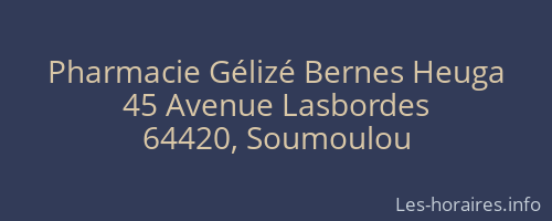 Pharmacie Gélizé Bernes Heuga
