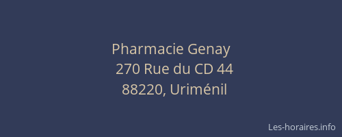 Pharmacie Genay