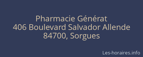 Pharmacie Générat