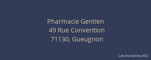 Pharmacie Gentien
