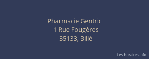 Pharmacie Gentric