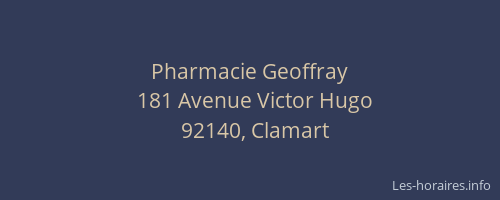 Pharmacie Geoffray